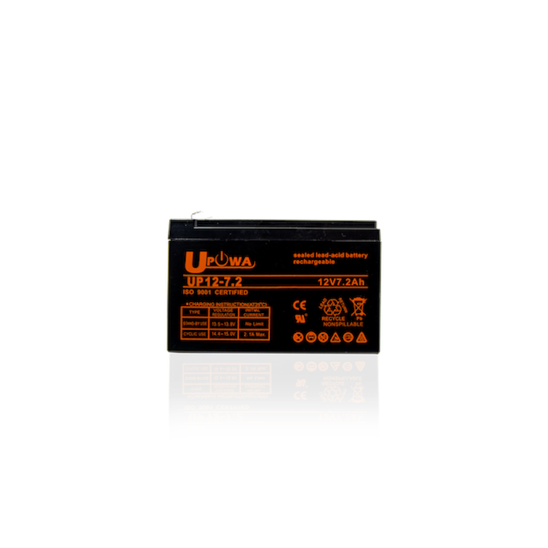 12V 7.2 A/H Upowa Lead Acid Battery