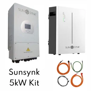sunsynk hybrid inverter with battery module